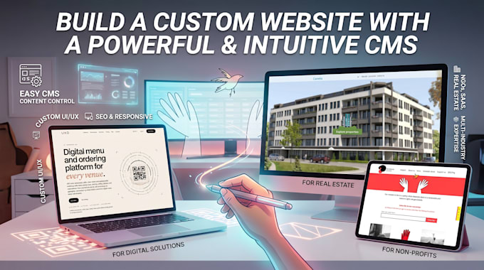 build a custom website with a powerful cms