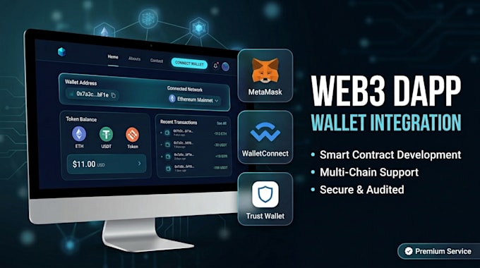 build web3 dapp with metamask trust wallet walletconnect integration
