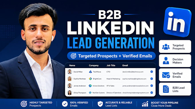 build targeted b2b linkedin leads with verified emails
