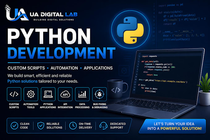 develop a custom python script, application, or automation