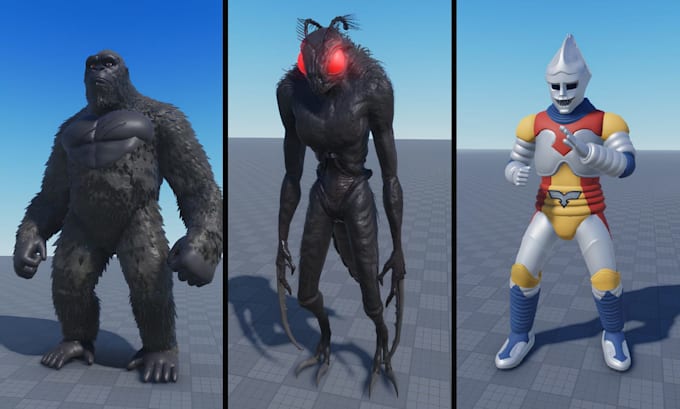 create roblox character model npc monster anime avatar rig ready for roblox