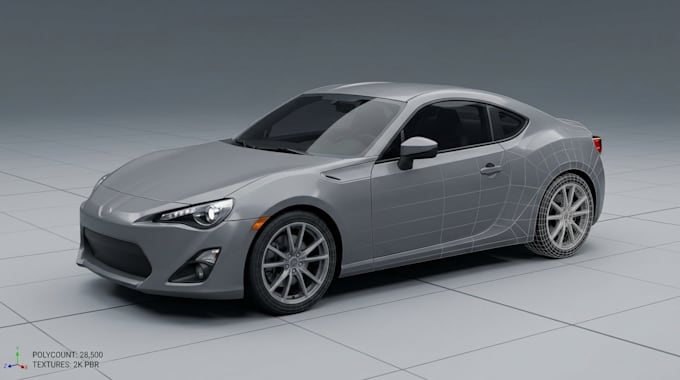 model rig and animate 3d cars, trucks and vehicles for unity unreal game