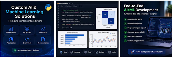 develop ai solutions , machine learning models and llms