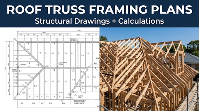 create roof truss framing plans and structural calculations for construction