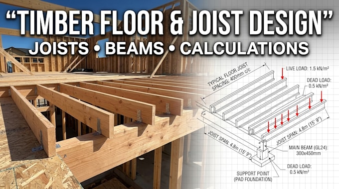 design timber floor joists and beams with structural calculations