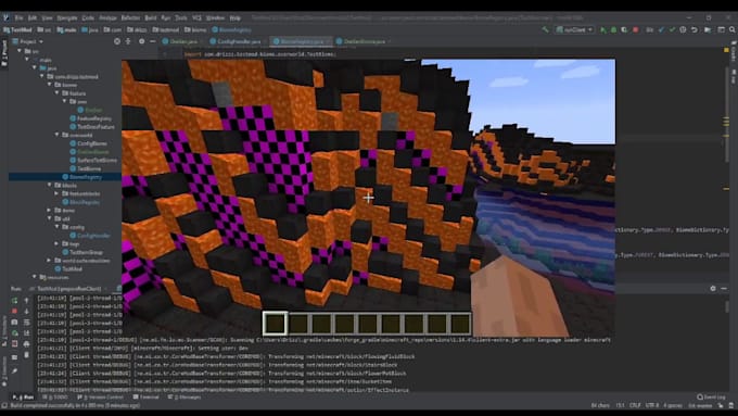 custom minecraft plugin, bedrock addon mc mod for fabric, forge, or neoforge