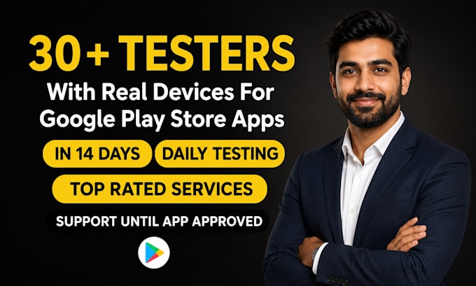 provide 12 testers for google play closed testing for 14 days 12 app tester