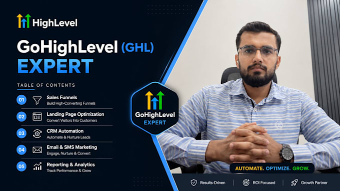 build gohighlevel CRM, sales funnels and workflow automation