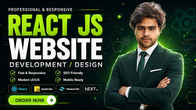 build a professional responsive website using react js