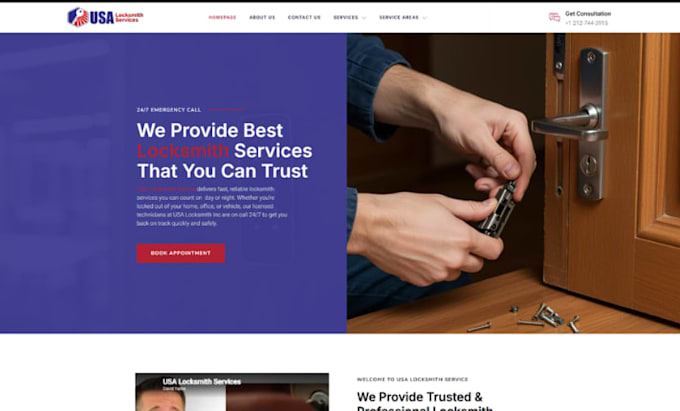 design wix locksmith website wix automotive locksmith website