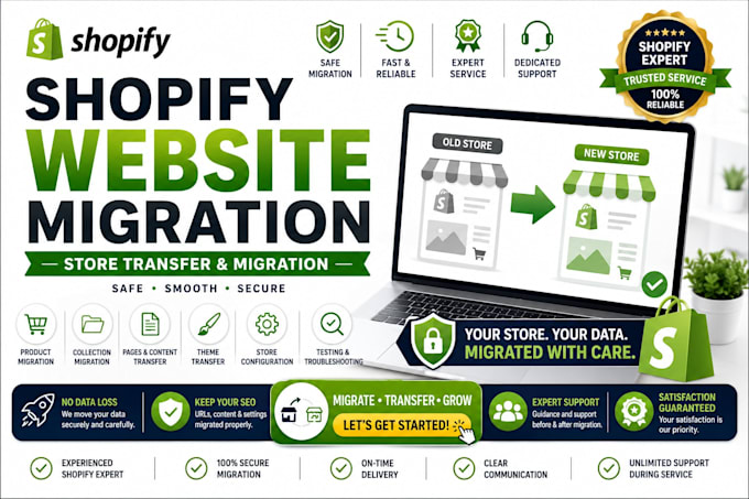 do shopify website migration, shopify store migration and website transfer