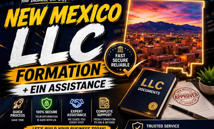 form your new mexico llc and provide ein assistance