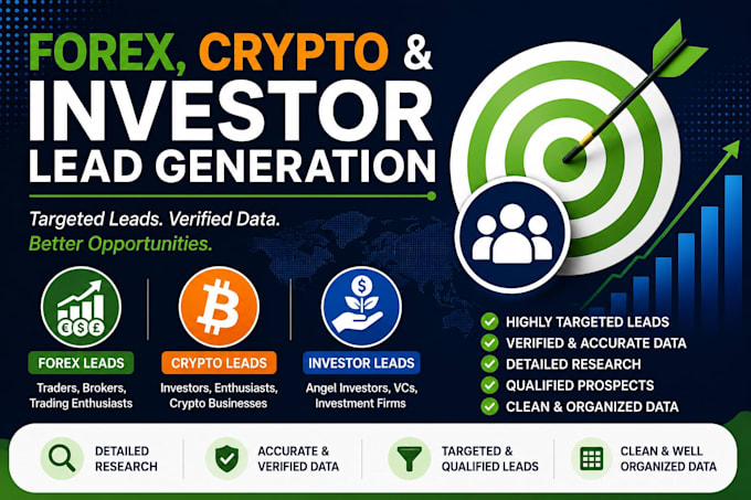 provide hot forex lead, crypto lead investor lead generation