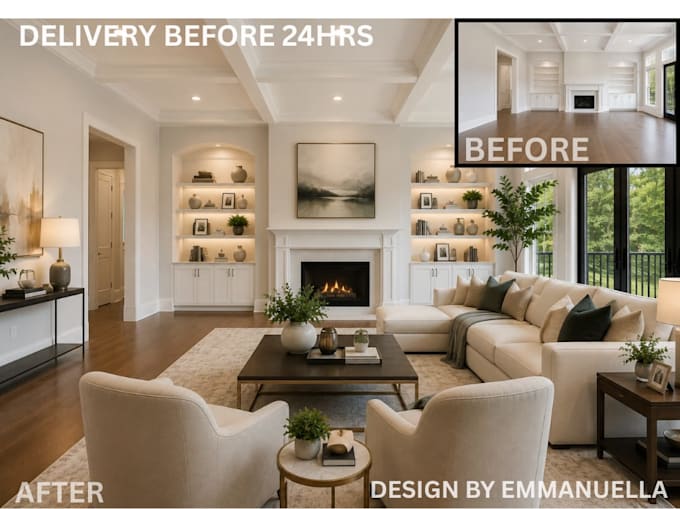affordable professional virtual home staging for real estate listing