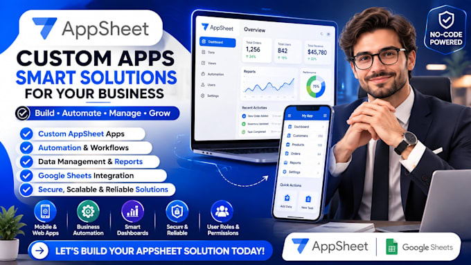 develop custom appsheet apps for business automation