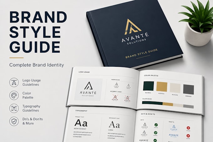 create a professional brand style guide