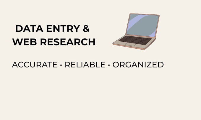 do data entry and research