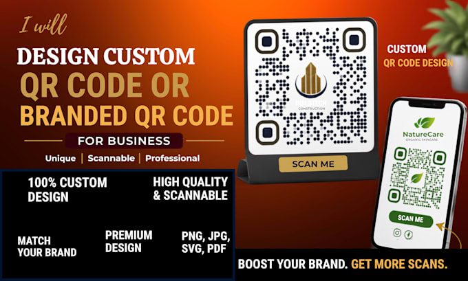 design custom qr code or branded qr code for business
