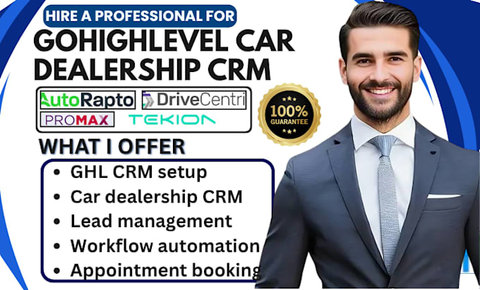 build car dealership crm ghl autoraptor drivecentric promax dealercenter tekion