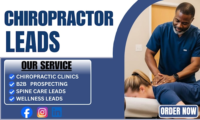 generate 10 chiropractor leads daily via goggle and facebook ads