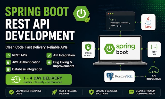 develop or fix your spring boot rest API