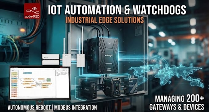 program custom node red automation, modbus and gateway watchdogs