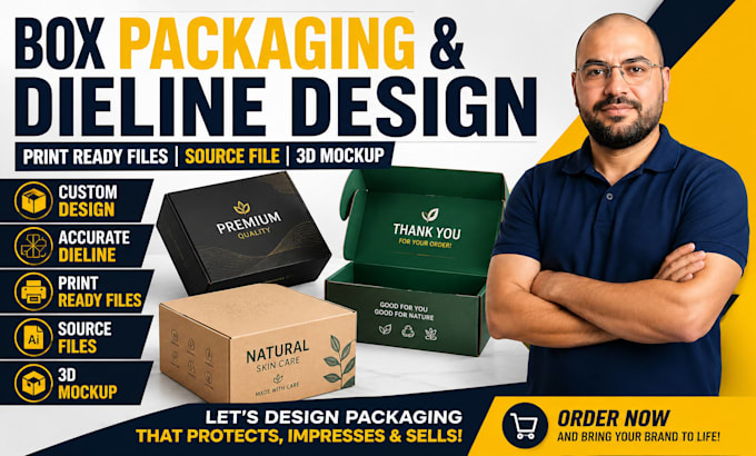 create box, dieline product packaging design template diecut line source file