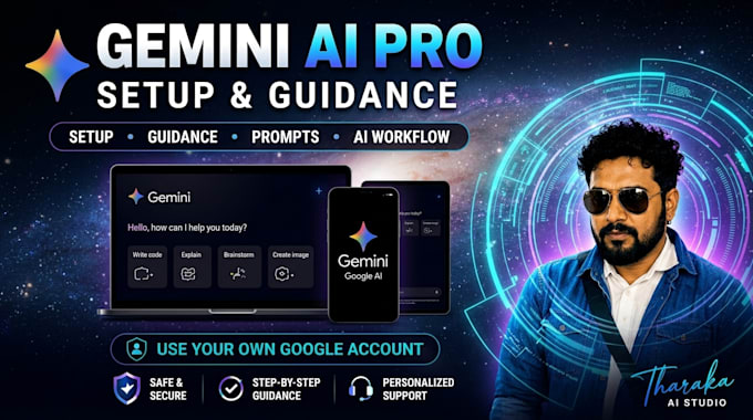 help you set up gemini ai and google ai pro