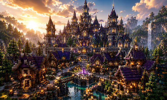 build custom minecraft fantasy maps, spawn hubs and server builds