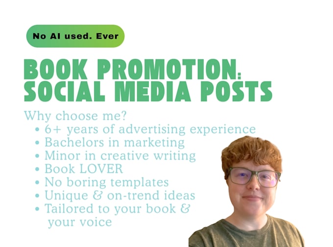 create social media posts promoting your book