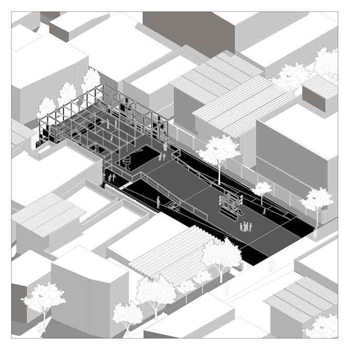 create architectural diagrams, isometric and section drawings