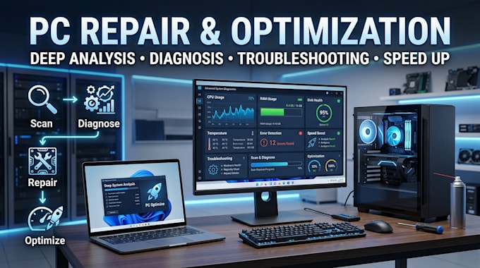 deeply analyze, diagnose, repair and optimize your windows PC