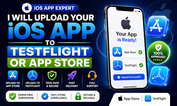upload your ios app to testflight or app store
