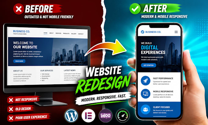 redesign your outdated wordpress website for mobile