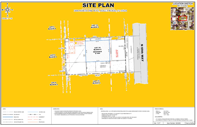 draw your property plot plan, site plan