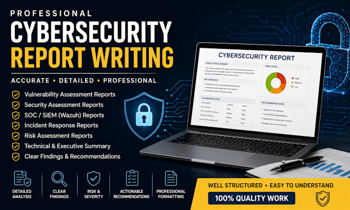 write professional cybersecurity reports
