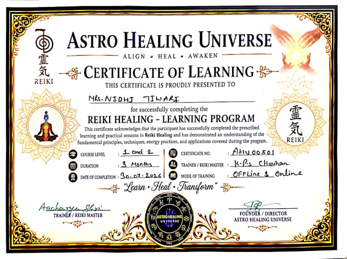 perform aura cleansing , distant healing , 7 chakra balancing