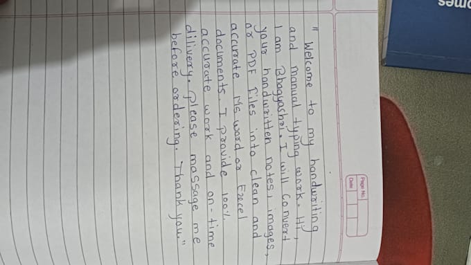 do professional handwriting to word and data entry work