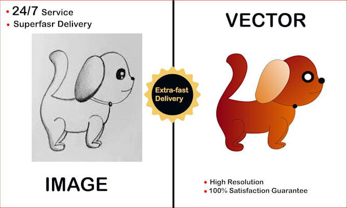 do professional vector tracing, logo redraw