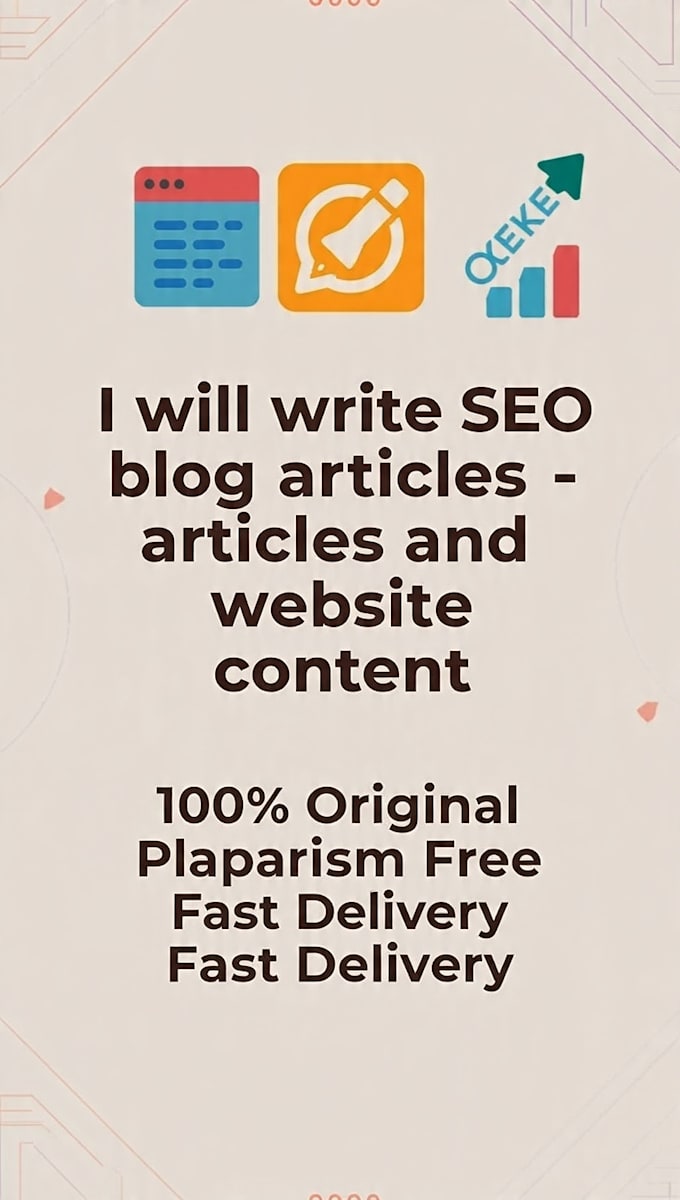 write SEO blog articles and website content