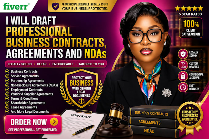 draft professional business contracts, agreements and ndas