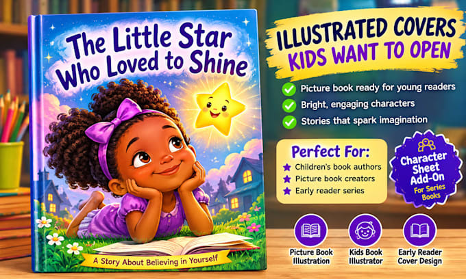 illustrate a childrens picture book cover
