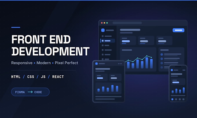 be your react developer, admin dashboards, api integrations