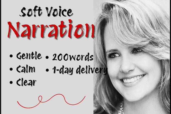 record soft voice storytelling and narration