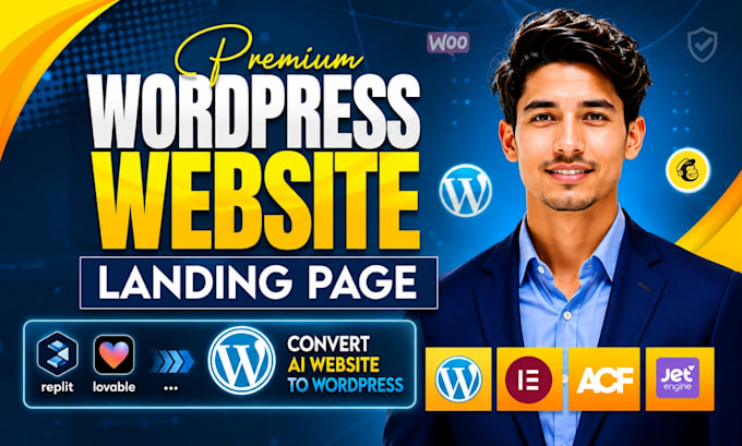 create wordpress website design n development, lovable ai to wordpress elementor