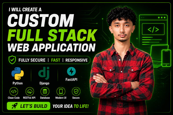 develop a professional web application with django python