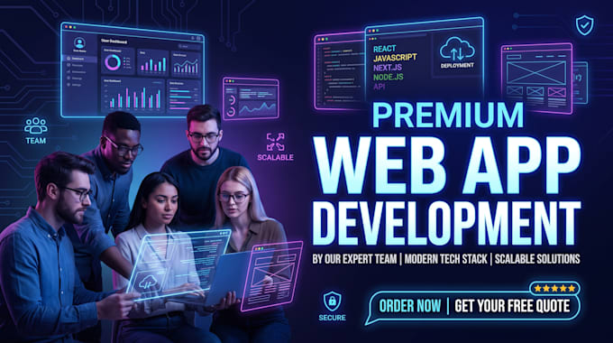 build a custom web application for you with my team