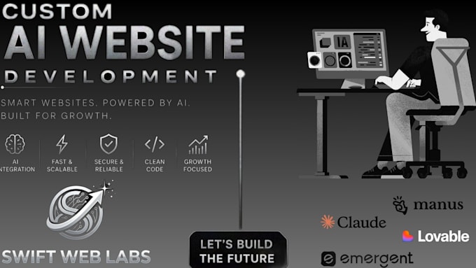 develop ai website as full stack ai software developer with ai integration