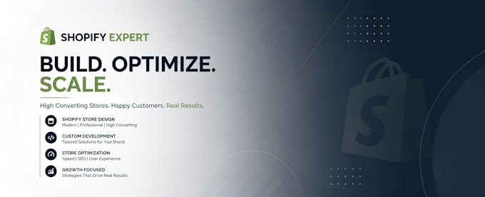 build shopify website, shopify store