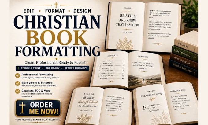 edit, format, design christian ebook, christian book formatting